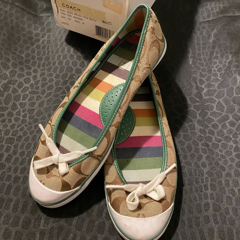 Coach Signature Flats